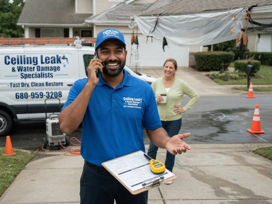 Ceiling Leak Cleanup Palos Park, IL FAQs